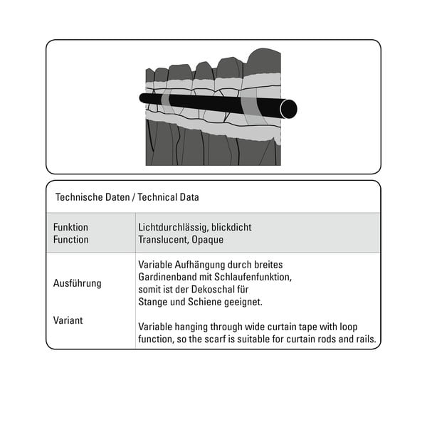 Draperie gri-bej din amestec de in 140x245 cm List – Sehlbach-image-3