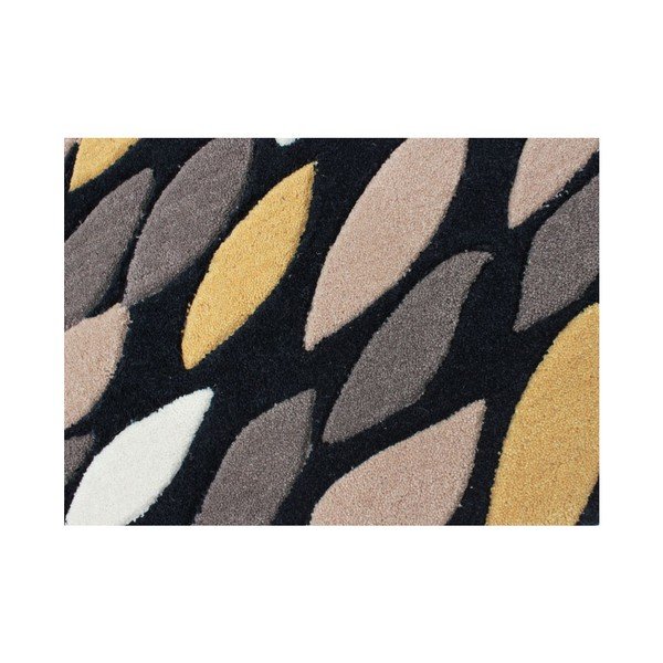 Covor Swirl Black-Gold, 160x230 cm-image-3