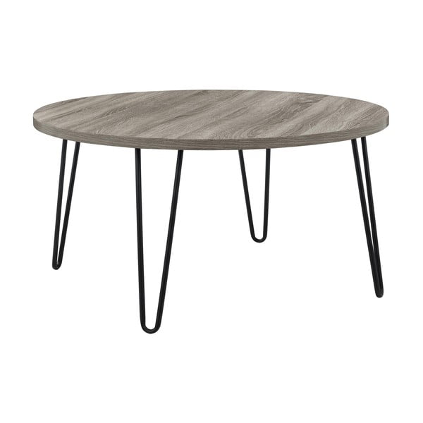 Măsuță auxiliară Støraa Owen, ø 90 cm, maro-gri-image-2