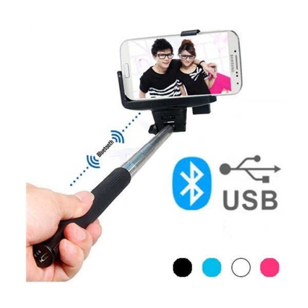 Selfie stick/bară bluetooth pentru telefon InnovaGoods, albastru-image-3