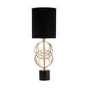 Veioză negru-auriu cu abajur textil (înălțime 58,5 cm) Circly – Mauro Ferretti