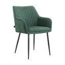 Set de scaune de sufragerie verde 2 buc. tapițat Elvira – Støraa