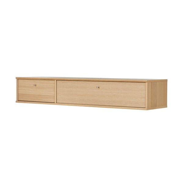 Comodă TV în culoare naturală cu aspect de lemn de stejar 133x22 cm Mistral – Hammel Furniture-image-2