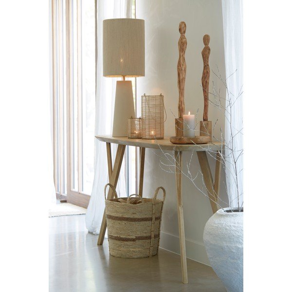 Masă consolă în culoare naturală din lemn de mango 44x160 cm Quenza – Light & Living-image-1