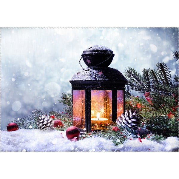 Covor Vitaus Christmas Period Lantern With Snow, 50 x 80 cm