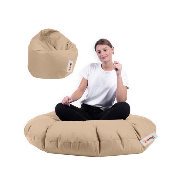 Beanbag pentru grădină bej Lyzi – Floriane Garden-image-3