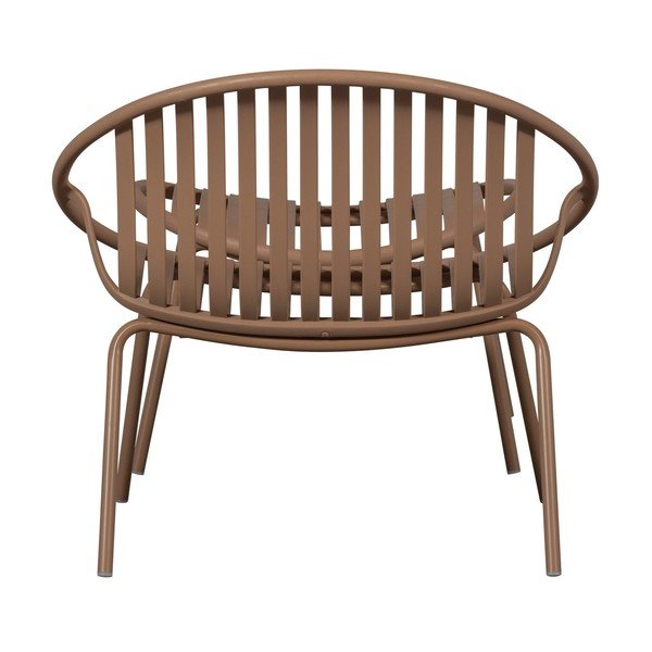 Fotoliu de grădină cu taburet roz din plastic Bruce – WOOOD-image-3