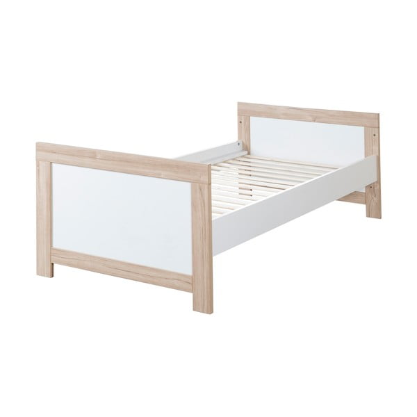 Pătuț alb/în culoare naturală 70x140 cm Malo – Roba-image-4