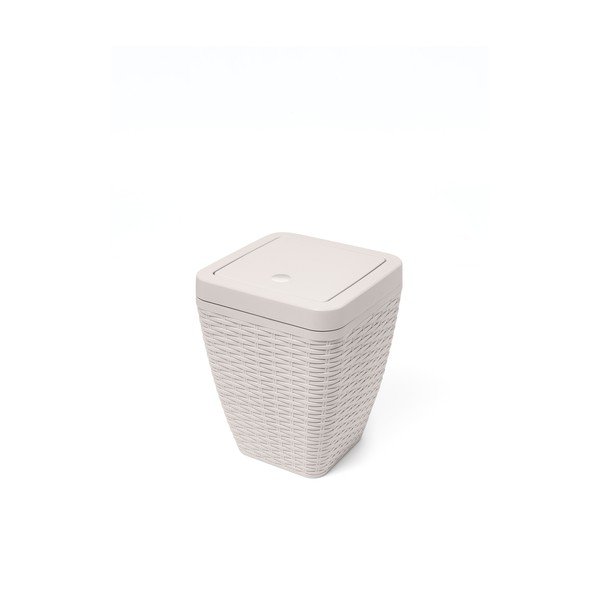 Set coș de baie și perie de toaletă Addis Calico, crem-image-2