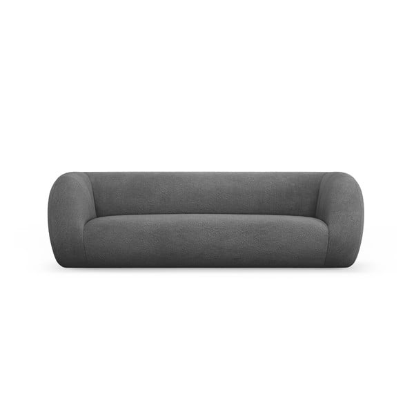 Canapea gri cu tapițerie din stofă bouclé 230 cm Essen – Cosmopolitan Design