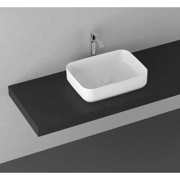 Chiuvetă din ceramică Sapho Infinity Rectangle, 50 x 36 cm, alb-image-1