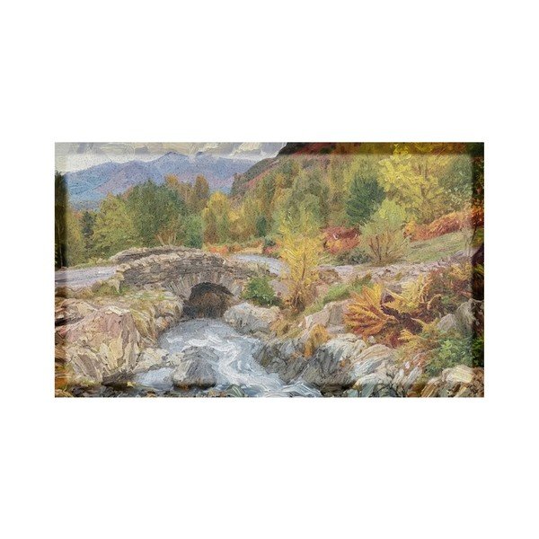 Covoraș de intrare din plastic reciclat 40x70 cm Autumn Nature Landscape  – Artsy Doormats