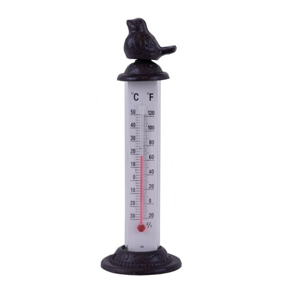 Termometru din fontă cu model pasăre Ego Dekor, înălțime 22 cm