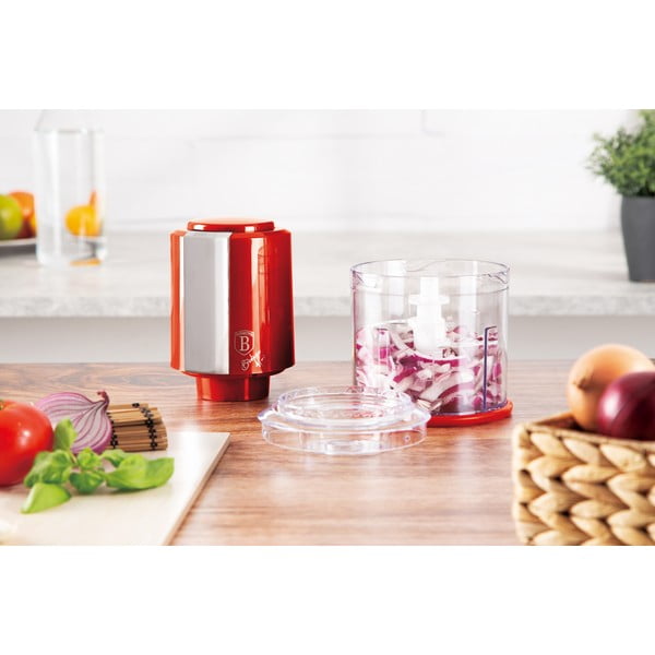 Tocător electric de fructe și legume Burgundy Metallic Line - BerlingerHaus-image-4