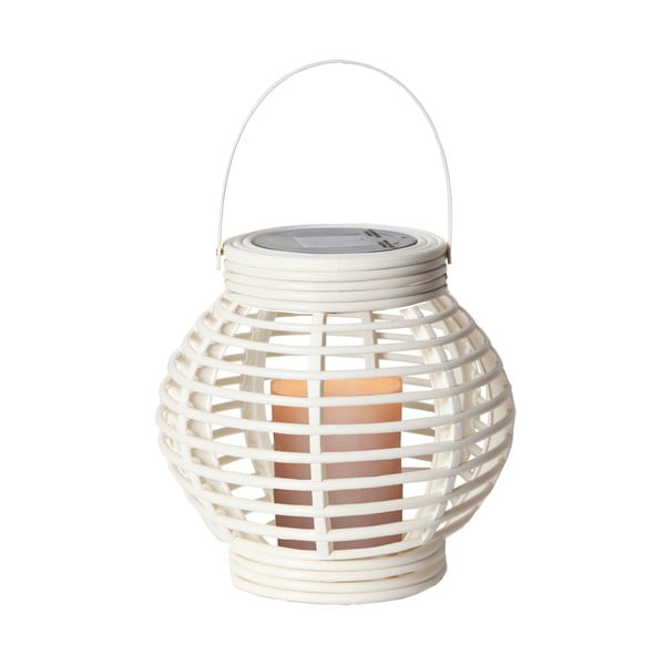 Felinar solar adecvat pentru exterior LED Star Trading Rustic, alb, înălțime 16 cm-image-2