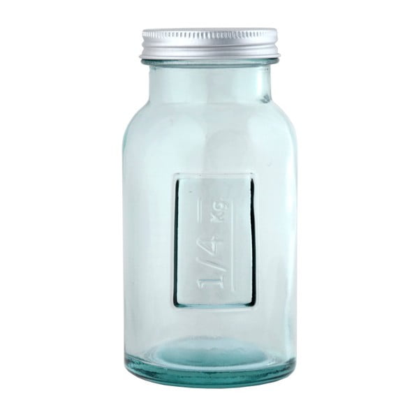 Sticlă din material reciclat cu capac Ego Dekor, 250 ml
