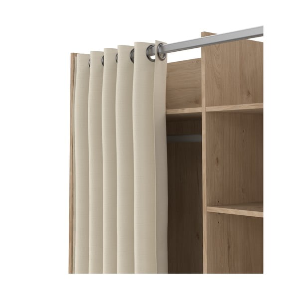 Șifonier bej/cu  aspect de lemn de stejar 100x160 cm Kit – Tvilum-image-4