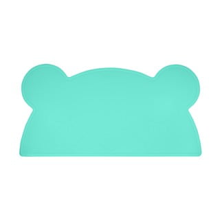 Suport din silicon pentru masă Kindsgut Bear, 48 x 25 cm, turcoaz