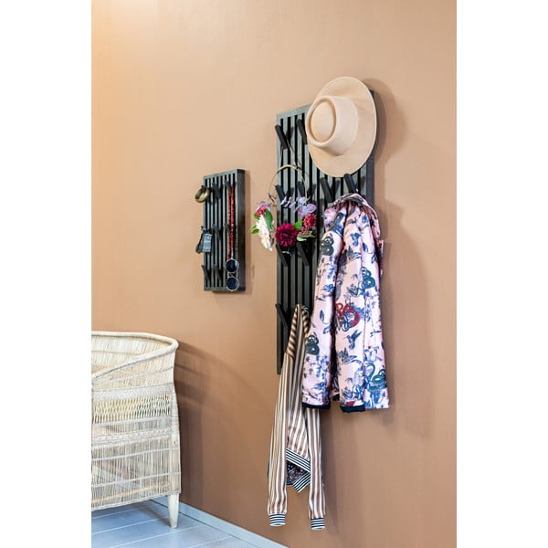 Cuier de perete maro închis din lemn de stejar 24 cm Parco – Spinder Design-image-4