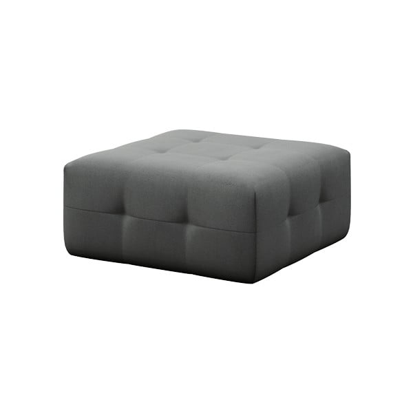 Taburet gri cu tapițerie din catifea Tuil – Rodier-image-2