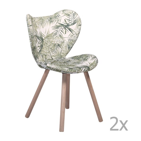 Set 2 scaune cu model și bază din lemn DAN-FORM Butterfly