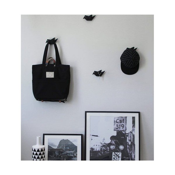 Cuier de perete Qualy&CO Early Bird, negru-image-4