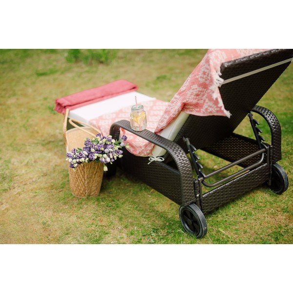 Șezlong de grădină din ratan artificial Timpana Sun-image-1