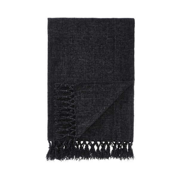 Pătură neagră din janilie 130x170 cm Wilson – Catherine Lansfield