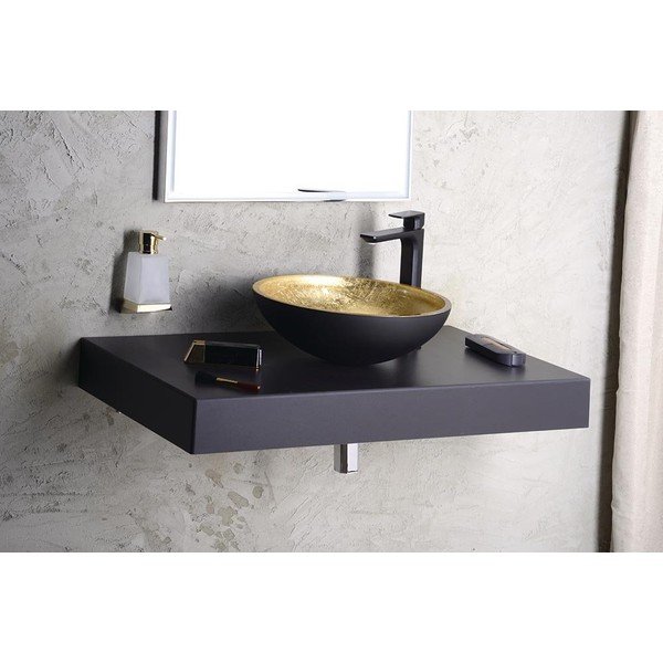 Baterie negru-mat pentru chiuvetă înaltă Spy – Sapho-image-4