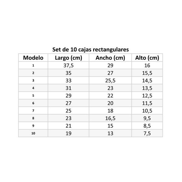 Cutii de depozitare 10 buc. din carton cu capac – Casa Selección-image-4