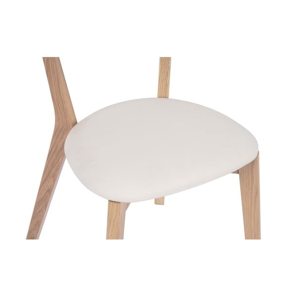 Scaun de sufragerie din stejar cu șezut alb Arch - Bonami Selection-image-3
