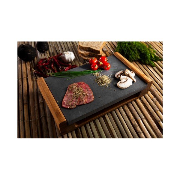 Platou servire cu blat de granit pentru menținerea caldă a preparatelor Bambum, 30 x 20 cm-image-3