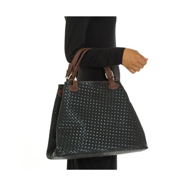 Geantă din piele Isabella Isabella Rhea no. 8019, neagră-image-2