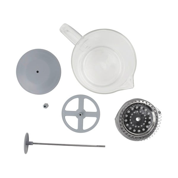 Cafetieră din sticlă borosilicată Fackelmann French Press, 1 l-image-3