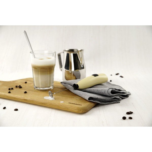 Aparat pentru spumă lapte Fackelmann Coffee & Tea, galben-image-2