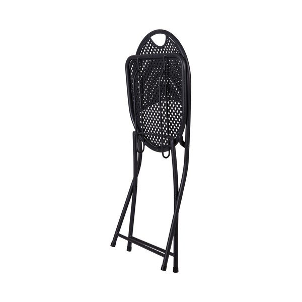 Set 2 scaune din metal Crido Consulting Iron, negru-image-1