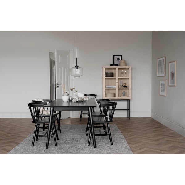 Masă de dining Rowico Lotta, 180 x 90 cm, negru-image-3