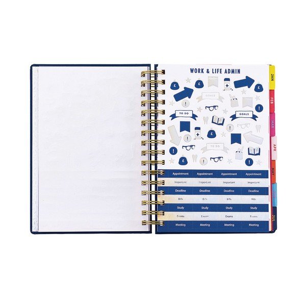 Agendă A5 2020 Busy B Vibrant Vibes, 208 file, albastru-image-2