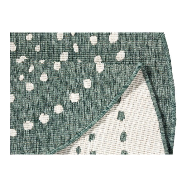 Covor reversibil pentru exterior NORTHRUGS Bali, Ø 200 cm, verde-image-3