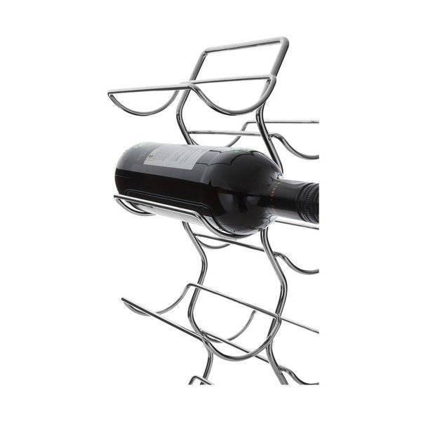 Raft pentru sticle de vin argintiu din metal număr de sticle 12 Jaxen – Premier Housewares-image-3