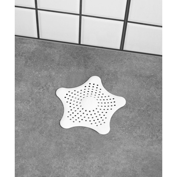 Sită chiuvetă/cabină duș/baie din silicon Umbra Starfish, alb-image-1