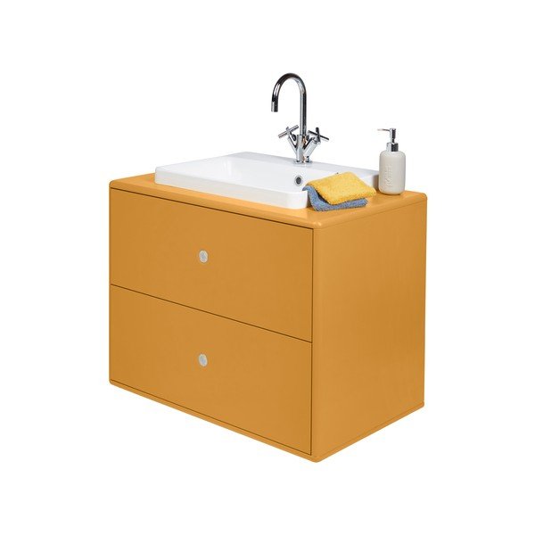 Dulap galben cu chiuvetă fără baterie 80x62 cm Color Bath - Tom Tailor for Tenzo-image-4