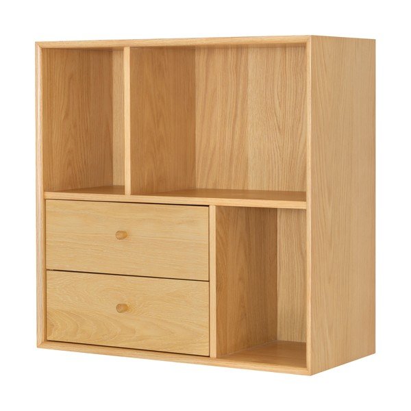 Sistem modular de rafturi cu aspect de lemn de stejar 70x70 cm Z  – Tenzo-image-4