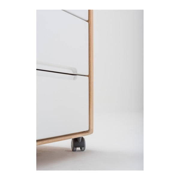 Dulap cu structură din lemn masiv de stejar şi sertare Gazzda Ena-image-2