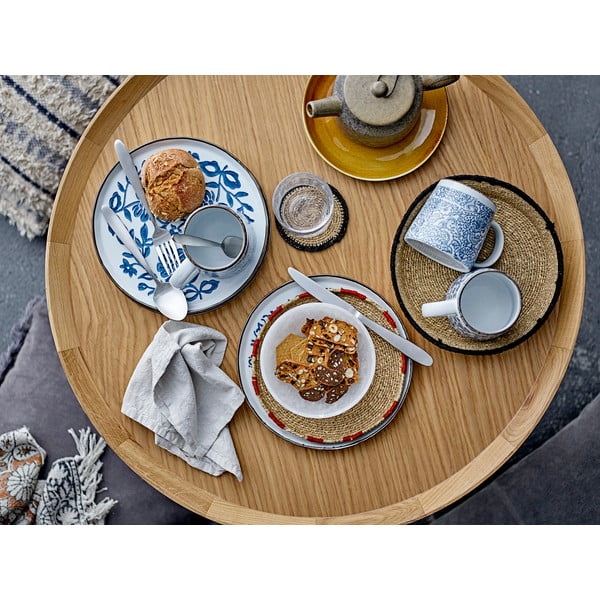 Măsuță de cafea în culoare naturală rotundă cu aspect de lemn de stejar ø 74 cm Luana – Bloomingville-image-2