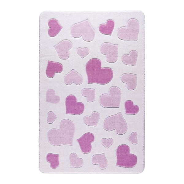 Covor pentru copii Sweet Love Pink, 100 x 150 cm