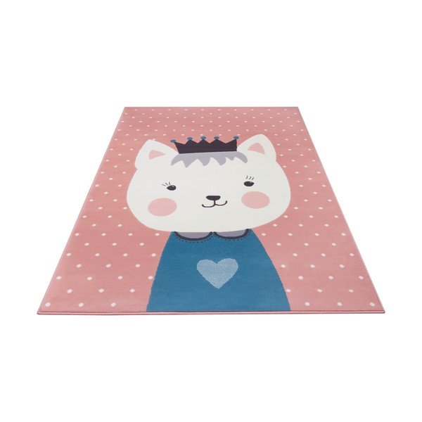 Covor pentru copii Hanse Home Adventures Kitty Bonny, 160x220 cm, roz-image-2