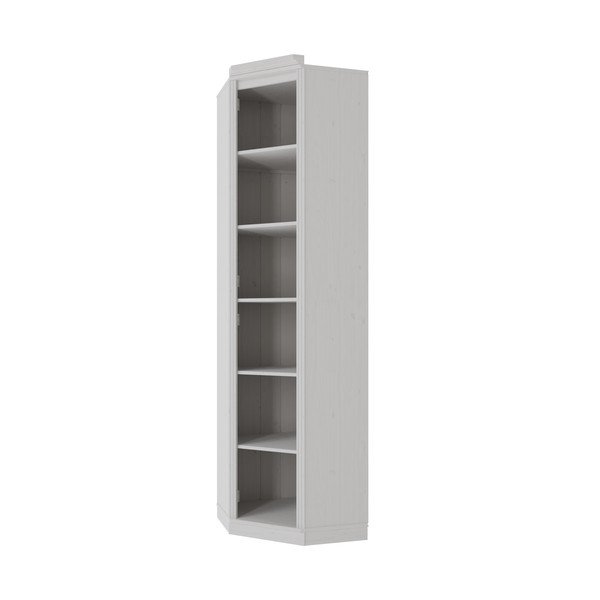 Bibliotecă albă din lemn de pin 85x219x56 cm Anita – Støraa-image-3