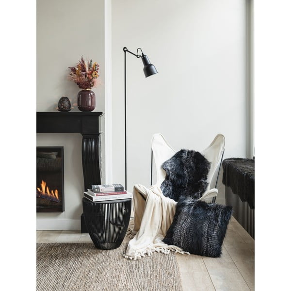 Blană de oaie artificială Tiseco Home Studio Fox, 50 x 80 cm, negru-image-1