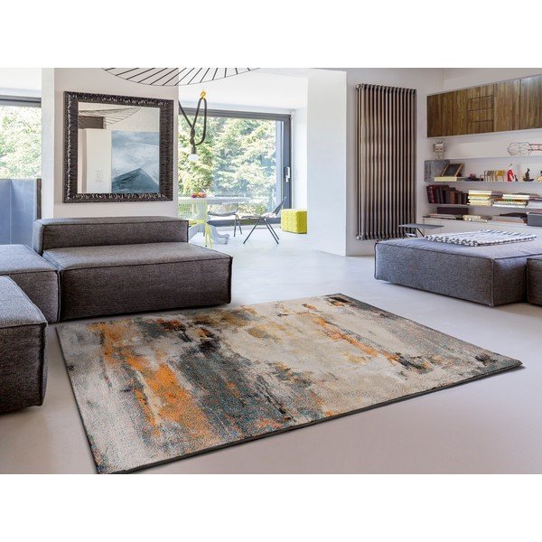 Covor galben ocru/gri 80x150 cm Eider – Universal-image-1